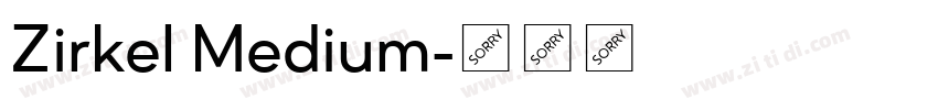 Zirkel Medium字体转换